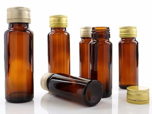 रबर स्टॉपर ओरल लिक्विड बोतल 20 मिली फार्मास्युटिकल एम्बर पेट