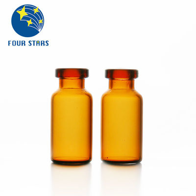 फार्मास्युटिकल 2ml 5ml 7ml 10ml 15ml 20ml 30ml स्पष्ट एम्बर ग्लास ट्यूबलर इंजेक्शन शीशियां