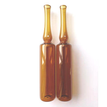 साफ फार्मास्युटिकल ग्लास एम्पुले छोटी सील करने योग्य कांच की बोतलें 20ml