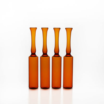 पारदर्शी एम्बर 40ml ग्लास Ampoules इंजेक्शन पेनिसिलिन बोतल